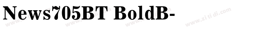 News705BT BoldB字体转换